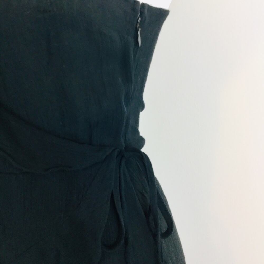Mossimo Black Faux Wrap Ruffled Dress - Picture 5 of 9